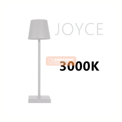 LAMPADA DA TAVOLO RICARICABILE ALCAPOWER JOYCE – 270 LM, 3000 K, IP54