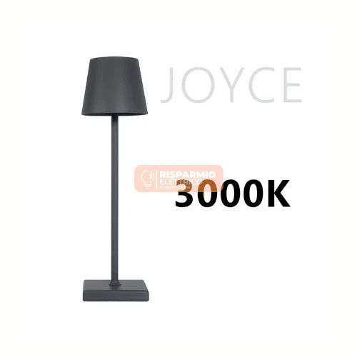 LAMPADA DA TAVOLO RICARICABILE ALCAPOWER JOYCE – 270 LM, 3000 K, IP54