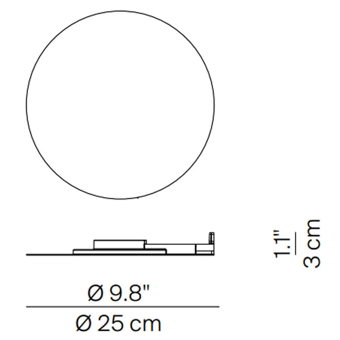 LUCEPLAN MILLIMETRO LAMPADA DA PARETE A LED