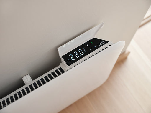Mill Invisible Generazione 4, display touch e comandi con sportellino aperto, foto ufficiale
