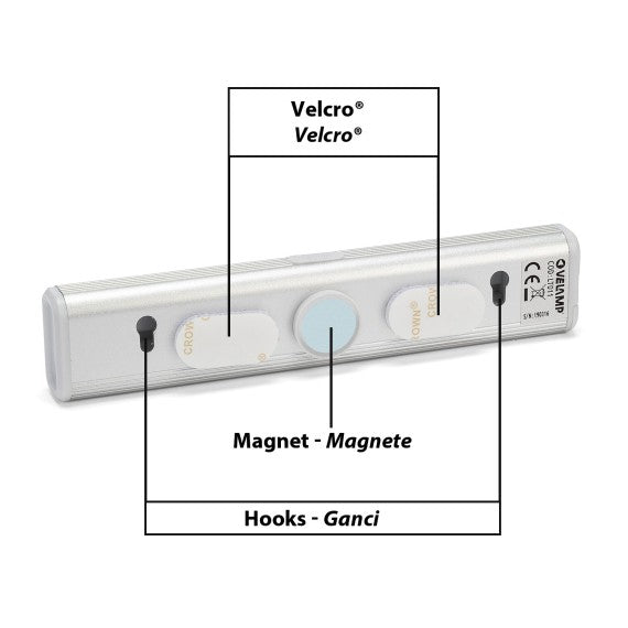 MINI REGLETTE LED COB CON RILEVATORE DI MOVIMENTO SMARTY
