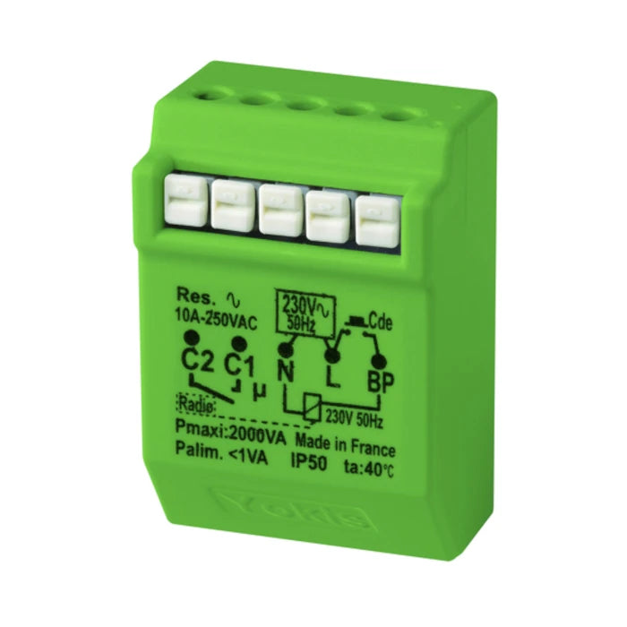 MODULO RELÈ ELETTRONICO PASSO PASSO TEMPORIZZABILE, 2000W, SISTEMA RADIO POWER, AD INCASSO, CON NEUTRO - 5454462