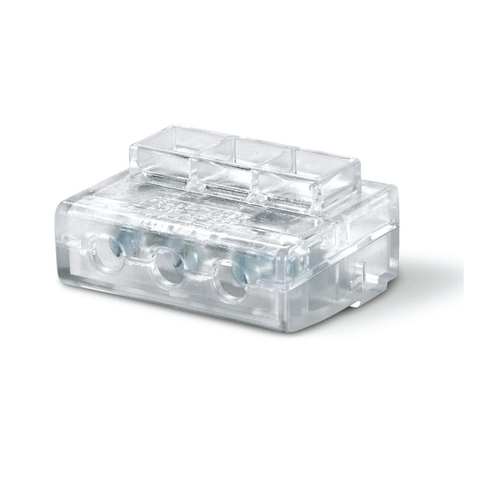 MORSETTO A PIÙ VIE 3X6MM² TRASPARENTE