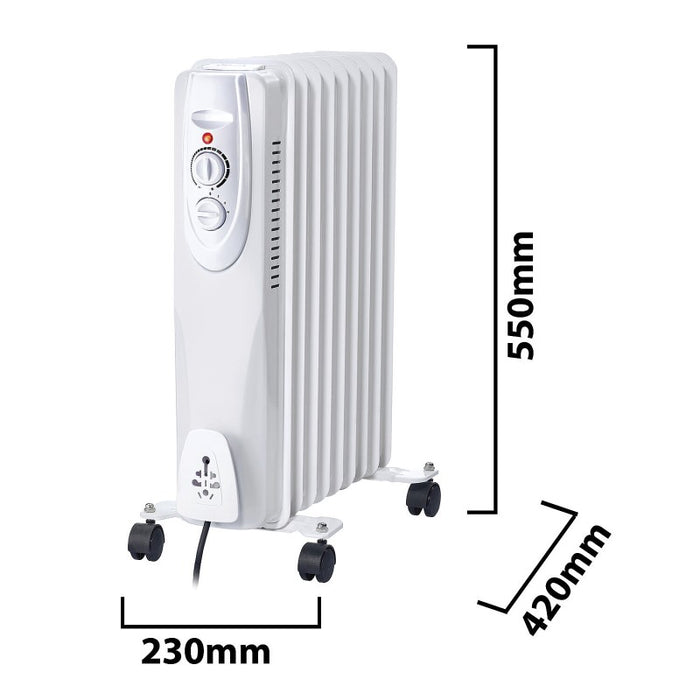 Velamp radiatore ad olio 9 elementi 2000W bianco - PR183