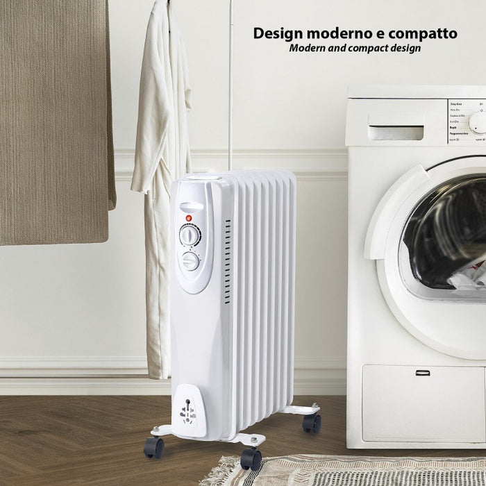 Velamp radiatore ad olio 9 elementi 2000W bianco - PR183