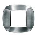 Placca Ellittica 2 Moduli Bticino Axolute Alessi Inox Spazzolato