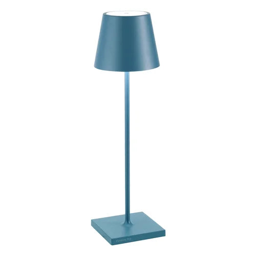 Lampada da Tavolo LED Ricaricabile Zafferano Poldina Pro Micro Touch IP65