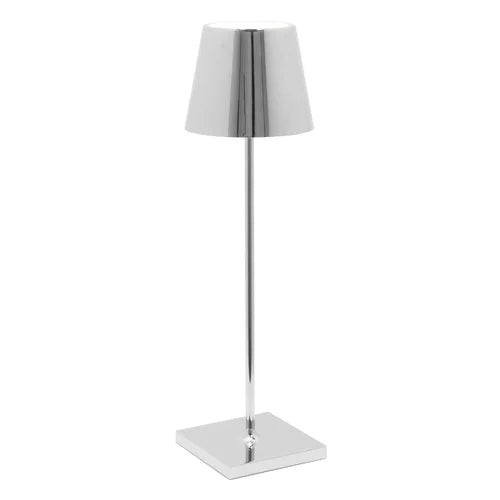 Lampada da Tavolo LED Ricaricabile Zafferano Poldina Pro Micro Touch IP65