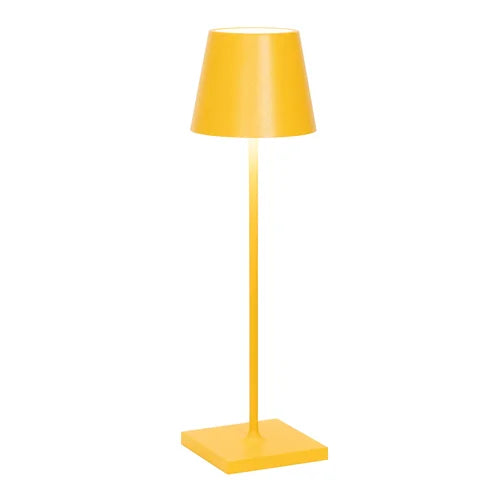 Lampada da Tavolo LED Ricaricabile Zafferano Poldina Pro Micro Touch IP65