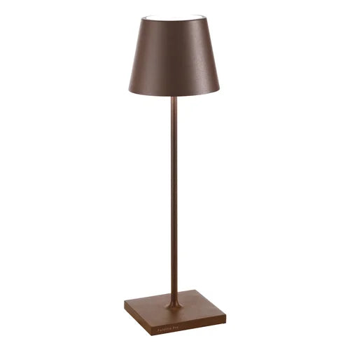 Lampada da Tavolo LED Ricaricabile Zafferano Poldina Pro Micro Touch IP65