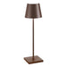 Lampada da Tavolo LED Ricaricabile Zafferano Poldina Pro Micro Touch IP65
