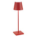 Lampada da Tavolo LED Ricaricabile Zafferano Poldina Pro Micro Touch IP65