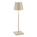 Lampada da Tavolo LED Ricaricabile Zafferano Poldina Pro Micro Touch IP65