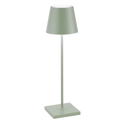 Lampada da Tavolo LED Ricaricabile Zafferano Poldina Pro Micro Touch IP65