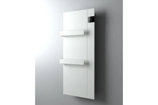 Radiatore scaldasalviette Radialight Onsen 40x90 bianco ghiaccio, vista di tre quarti