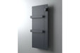 Radiatore scaldasalviette Radialight Onsen 40x90 grigio antracite, vista di tre quarti