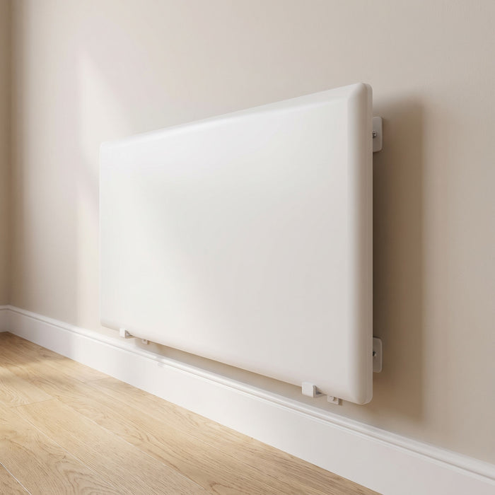 Radiatore elettrico Nobo Oslo Wi-Fi 1500W, dettaglio del pannello a parete
