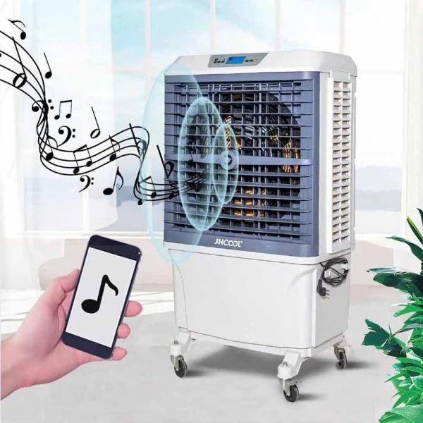 RAFFRESCATORE EVAPORATIVO INDUSTRIALE MOBILE JHCOOL CON BLUETOOTH INTEGRATO