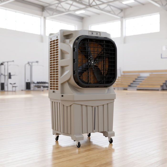 Raffrescatore evaporativo portatile KRS EVC230 XL, in una palestra