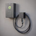 Wall Box con Cavo e Presa Tipo 2 7,4kW 32A Scame Antracite, dettaglio del frontale con il connettore