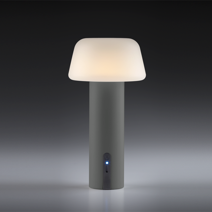Lampada da Tavolo Pan Seal Ricaricabile LED 2W IP54 Antracite