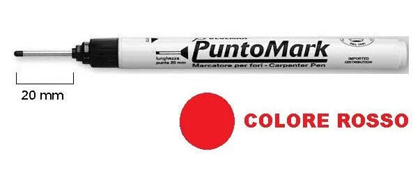Pennarello Marcatore per Fori Blueman Nero/Rosso/Blu
