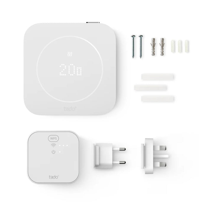 Tado termostato intelligente cablato X starter kit con bridge bianco