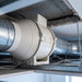 Aspiratore Elicocentrifugo In-Line Soler & Palau TD-250/100 Ø100, installato in linea sul condotto