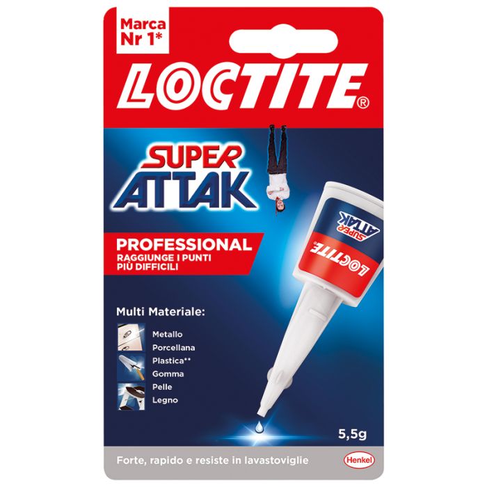 SUPERCOLLA HENKEL SUPER ATTACK PRECISION DA 5g, COL.TRASPARENTE 070410200