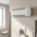 Termoventilatore da parete Vortice Microrapid T 2000-V0, installato in bagno