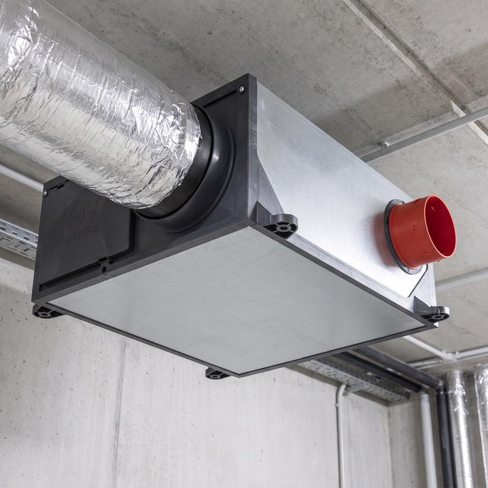 Unità di ventilazione meccanica controllata Vortice Vort Platt HCS, dettaglio della cassa e della bocchetta
