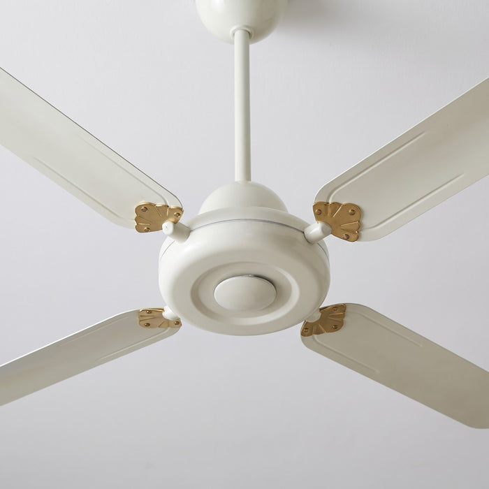 Ventilatore da soffitto Vortice Nordik Decor 1S 140, dettaglio del motore e dell attacco delle pale