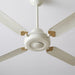 Ventilatore da soffitto Vortice Nordik Decor 1S 140, dettaglio del motore e dell attacco delle pale