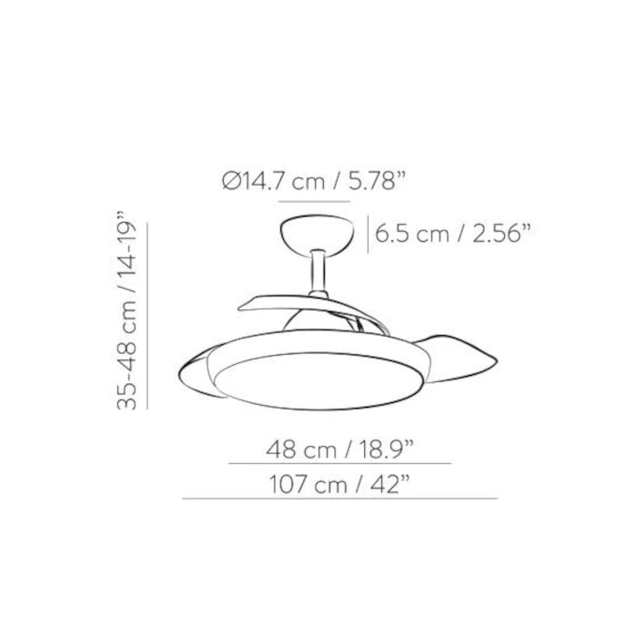 VENTILATORE DA SOFFITTO ZONDA BIANCO 107 CM – ACB V25144232B