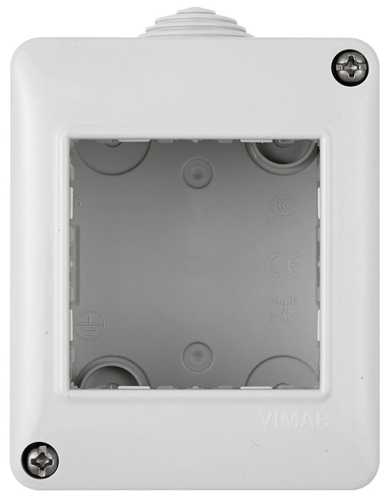 Vimar Plana Scatola Da Parete Esterna 2 Posti Moduli Bianco - 14802