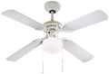 Ventilatore da Soffitto Perenz Gemini Ø105cm 50W 4 Pale con Diffusore in Vetro