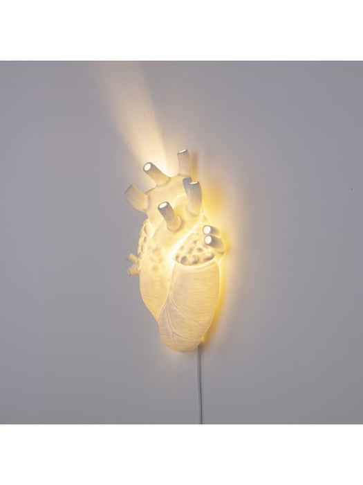 LAMPADA DA PARETE SELETTI HEART LAMP IN PORCELLANA E14 2400K 500LM 6W 09925
