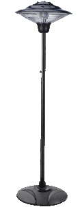 Riscaldatore Elettrico da Esterno Johnson Vesuvio 1500W IP34 Altezza 195cm